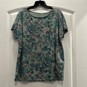 J. Jill Short Sleeved Supima Tee Size Large-worn 1 time